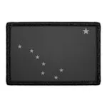 Pull Patch Alaska State Flag patch sort hvid