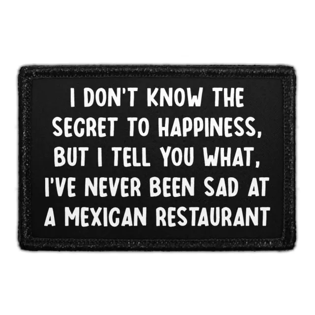 Pull Patch Mexican Restaurant patch med velcro citat