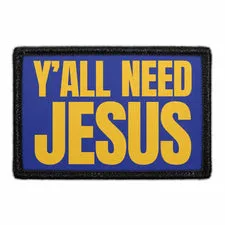 Pull Patch Y'all Need Jesus patch velcromærke