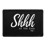 Pull Patch Shhhut patch med velcro – fræk tekst
