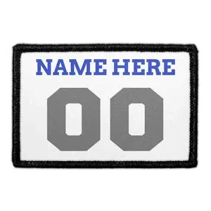 Pull Patch Customizable Jersey patch grå/blå/hvid med velcro