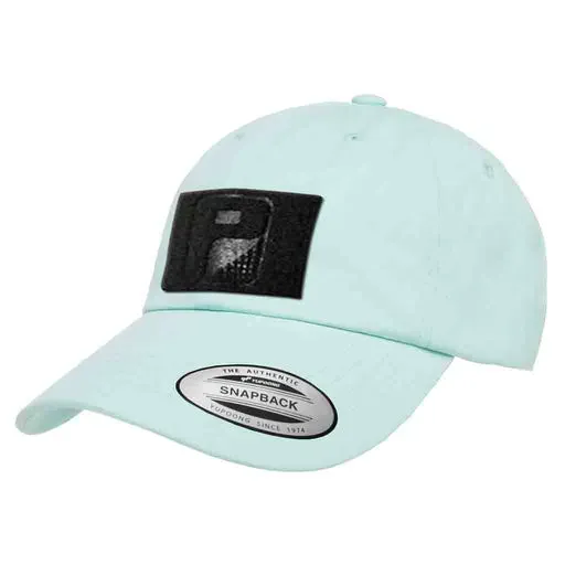 Pull Patch Curved Bill Dad Hat kasket Diamond Blue bomuld