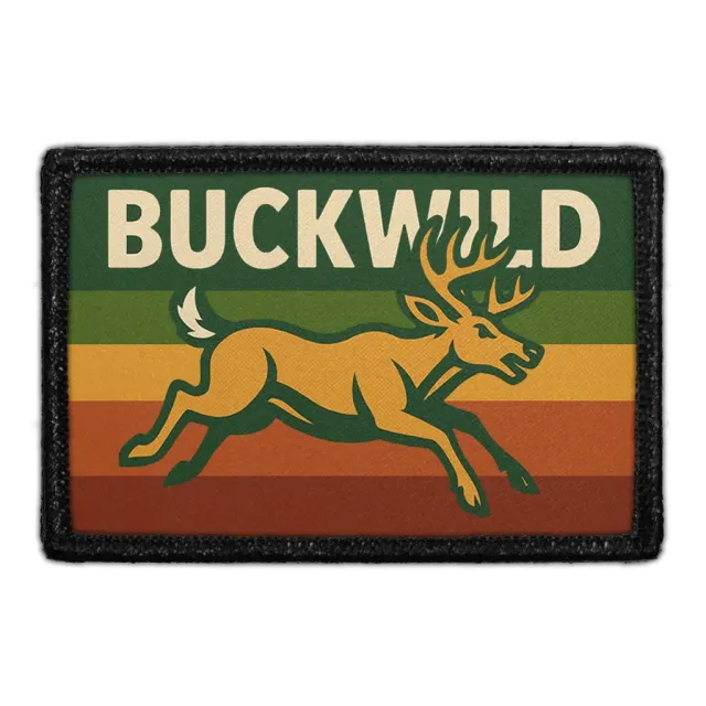 Pull Patch Buckwild patch med velcro – Arkansas 76 mm