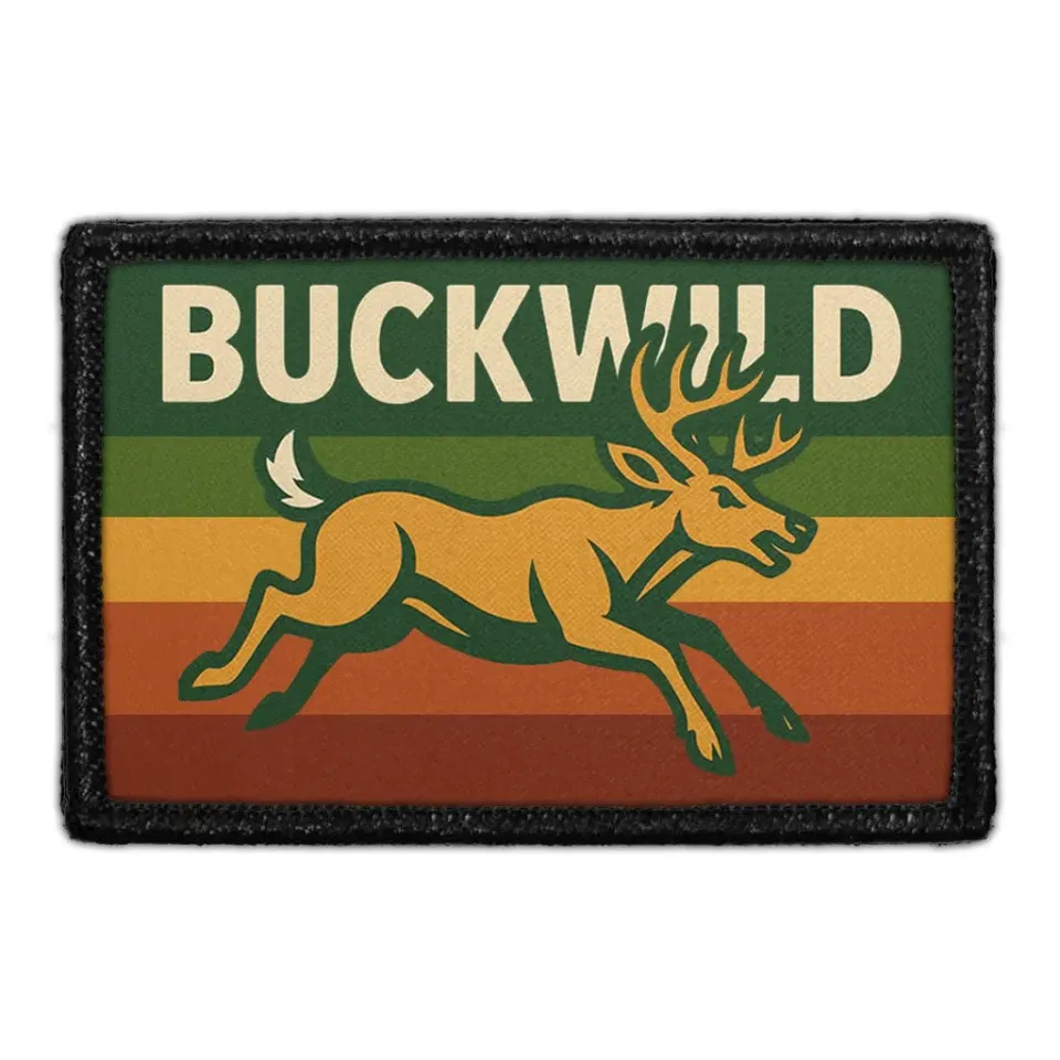 Pull Patch Buckwild patch med velcro – Arkansas 76 mm