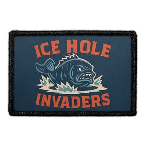 Pull Patch Ice Hole Invaders patch 76x51 mm fiskeri
