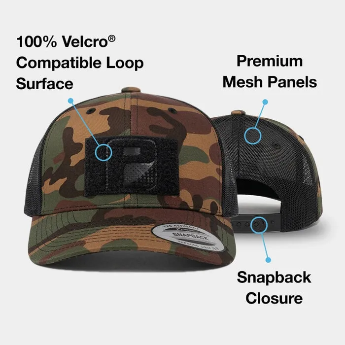 Pull Patch Trucker Curved Bill kasket camo/sort