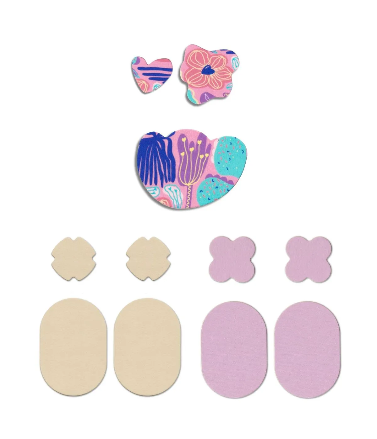 FabPatch All Pastel strygemærker 3-pak stretch