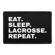 Pull Patch Eat Sleep Lacrosse Repeat patch 3x2
