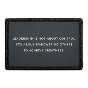Pull Patch Leadership Empowering Others patch velcro