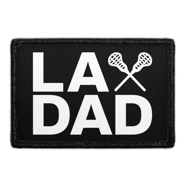 Pull Patch LAX Dad patch 3x2 lacrosse