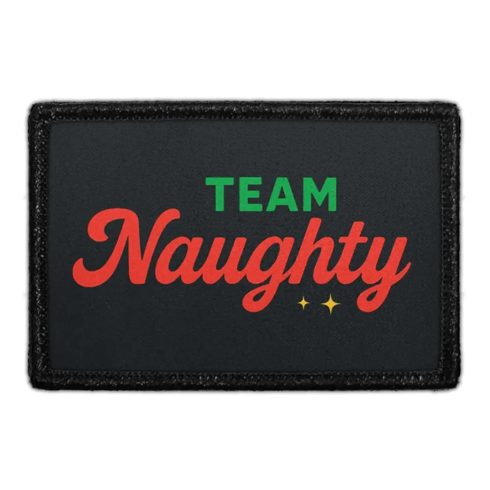 Pull Patch Team Naughty patch 76x51mm velcro jul