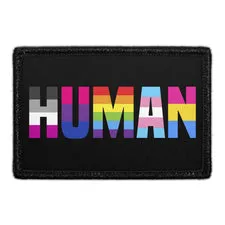 Pull Patch Human Pride patch velcro pride