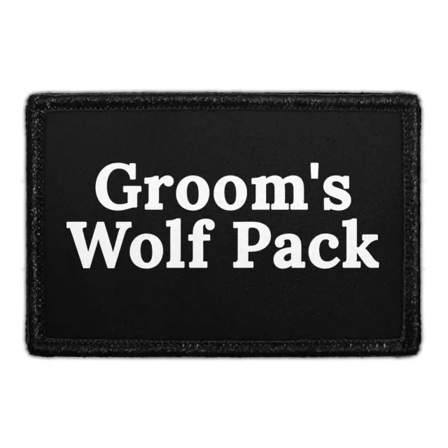 Pull Patch Groom's Wolf Pack patch 76x51 mm til groom
