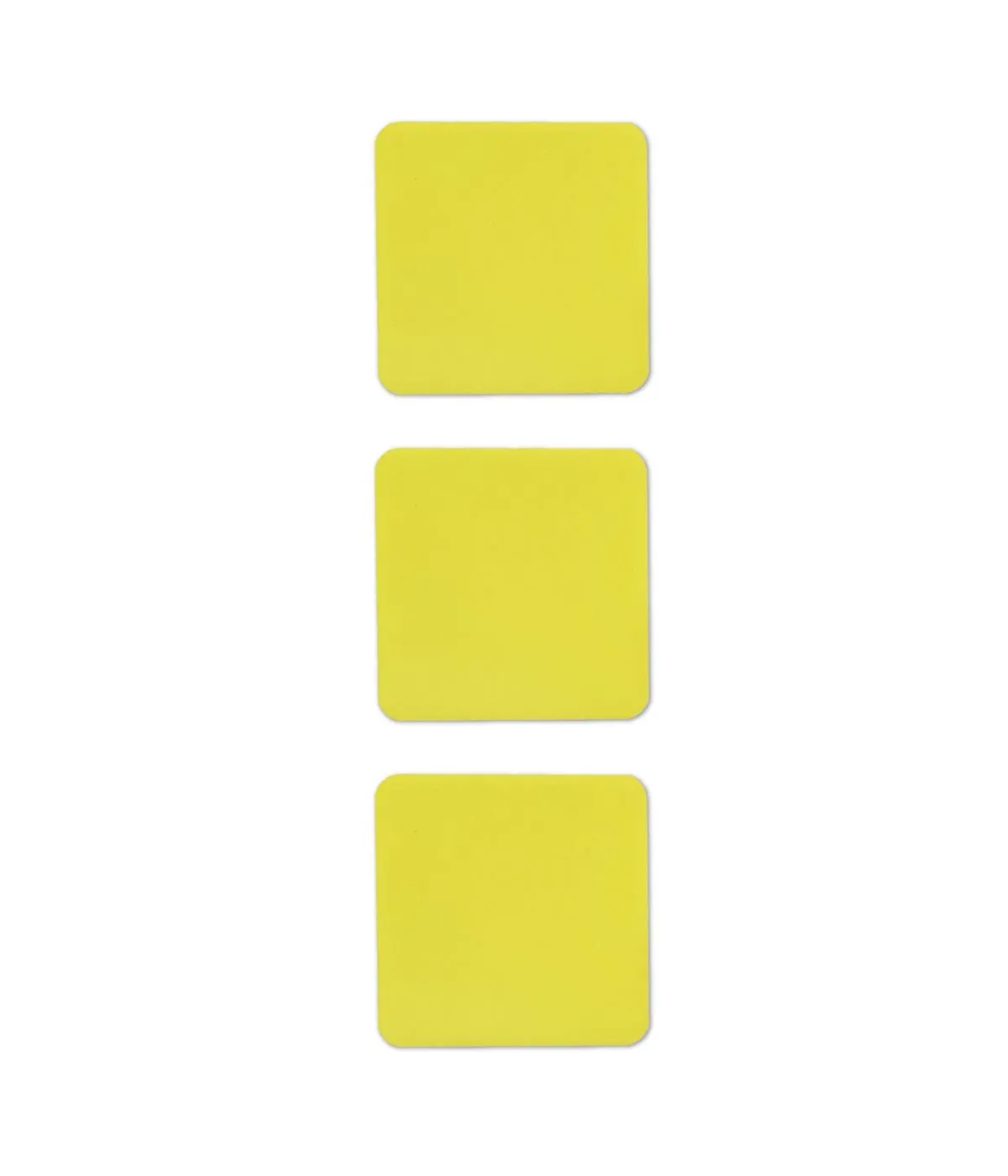 FabPatch Reflective Yellow tekstillapper firkantede 3-pak