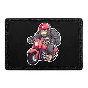Pull Patch Gorilla On A Motorcycle patch 76x51 mm velcro
