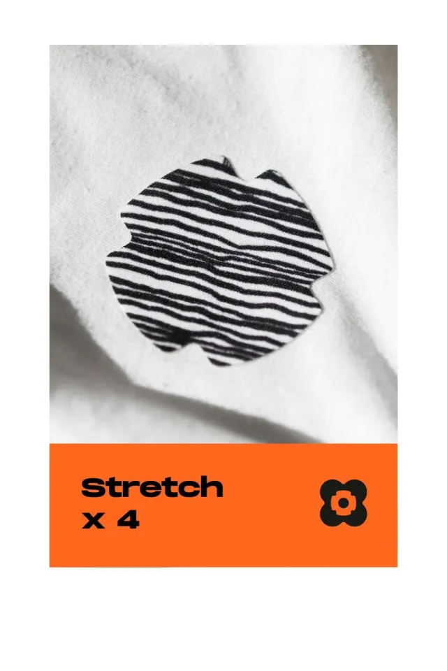 FabPatch Stretch Pal lapper 4-pak sort hvid