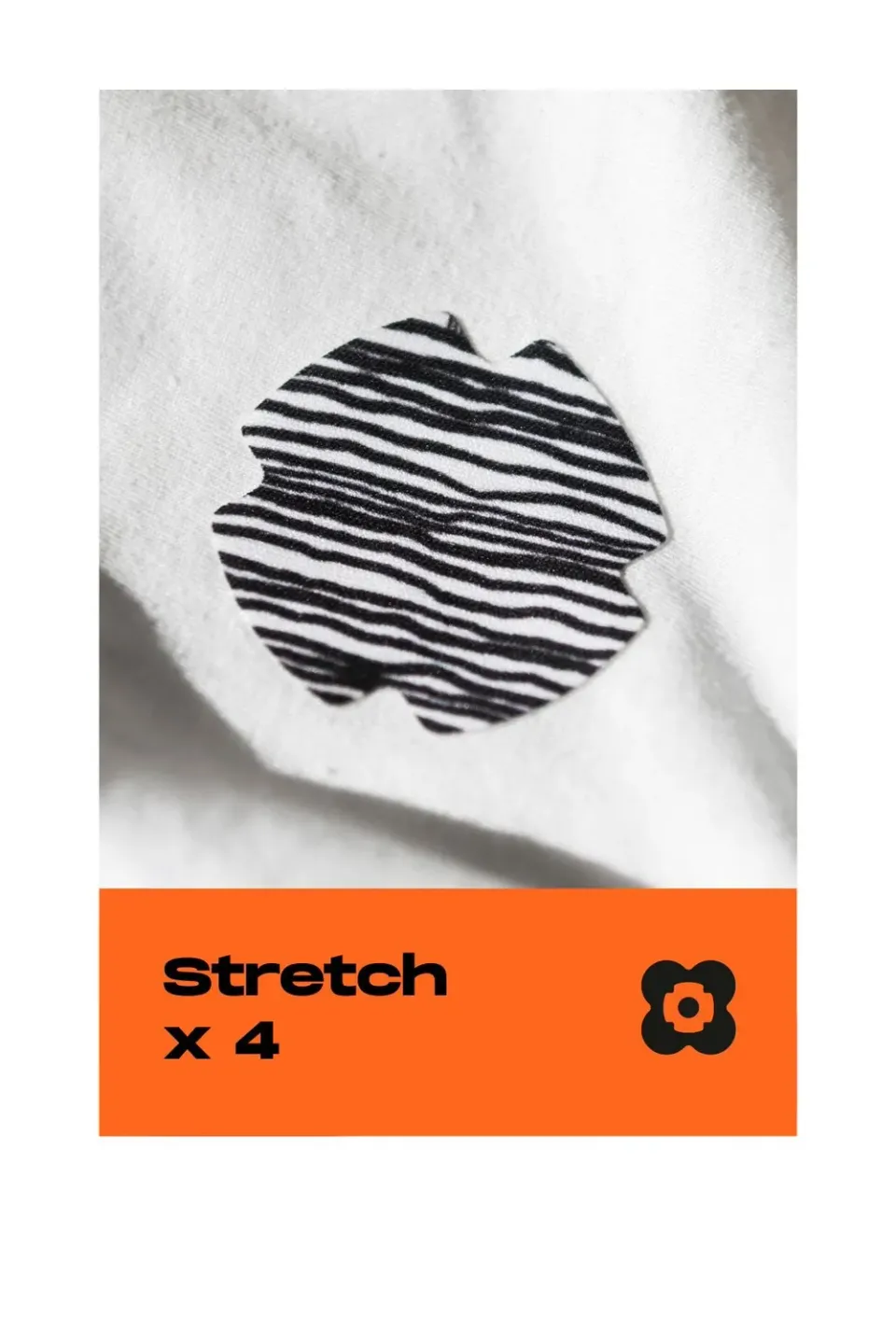 FabPatch Stretch Pal lapper 4-pak sort hvid