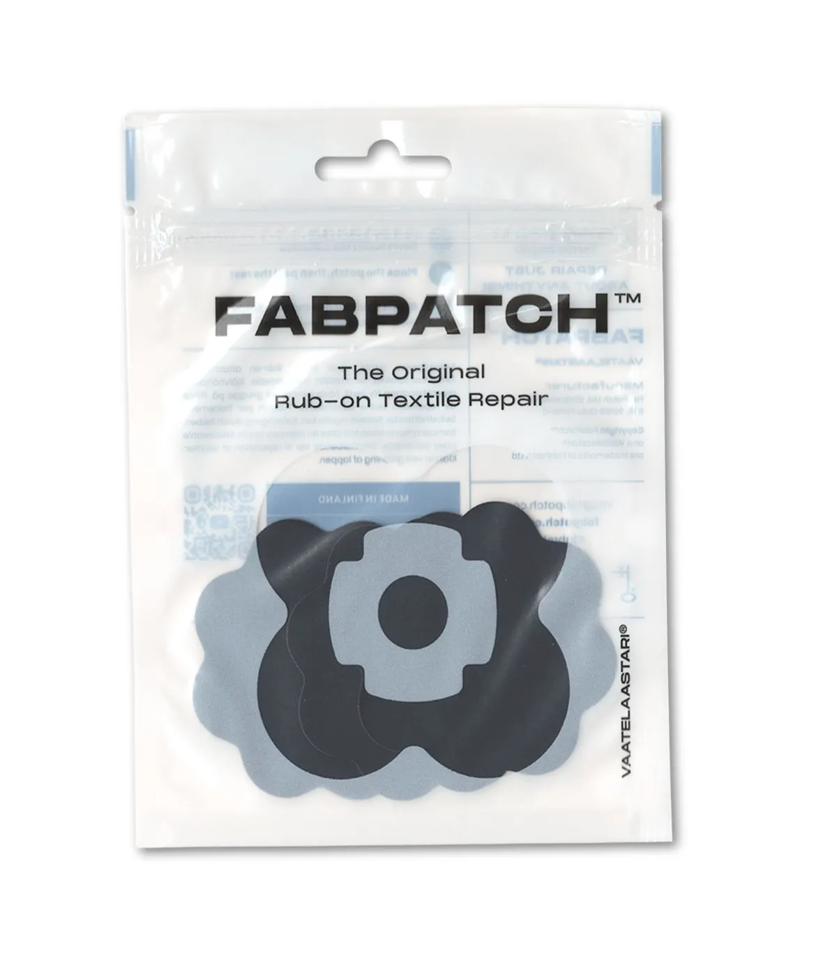 FabPatch Reflective Black Cookies strygelapper 3 stk refleks