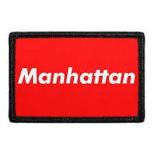 Pull Patch Manhattan Red patch med velcro – rød