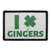 Pull Patch I Love Gingers patch velcro 76x51 mm