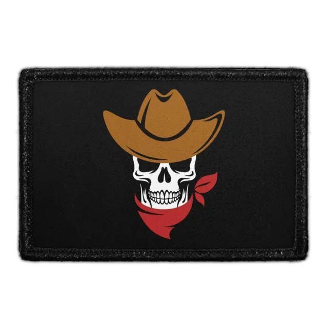 Pull Patch Cowboy Skull patch med velcro – cowboy-kranie