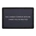 Pull Patch You Cannot Compete patch 3x2 velcro