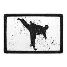 Pull Patch Taekwondo Explosion patch med velcro 7,6x5 cm