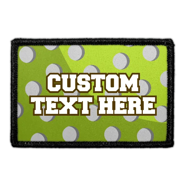 Pull Patch Custom volleyball patch med egen tekst 76mm