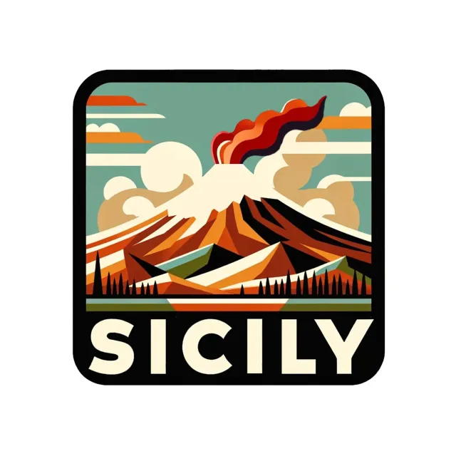 Vagabond Heart Sicily klistermærke 70x70 mm mat vinyl