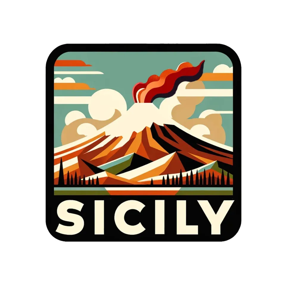 Vagabond Heart Sicily klistermærke 70x70 mm mat vinyl