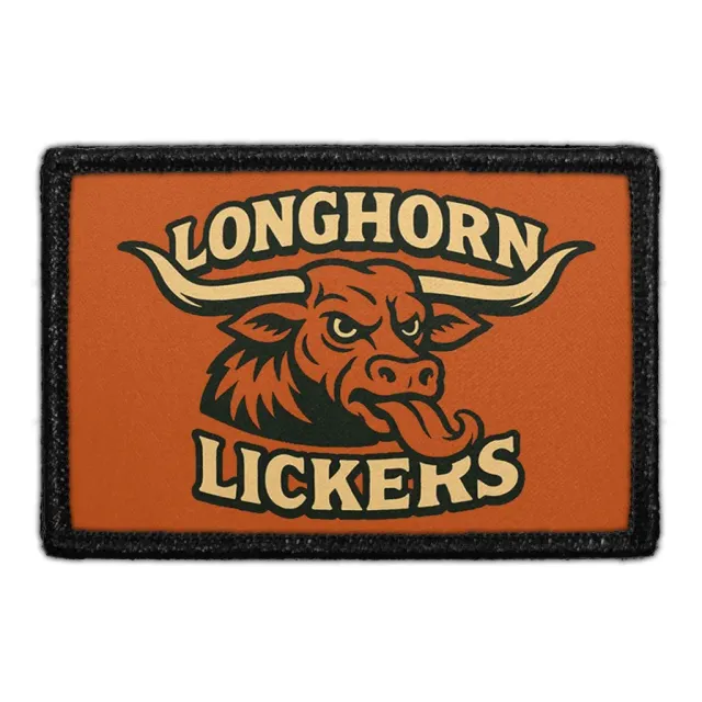Pull Patch Longhorn Lickers patch 76x51 mm til velcro