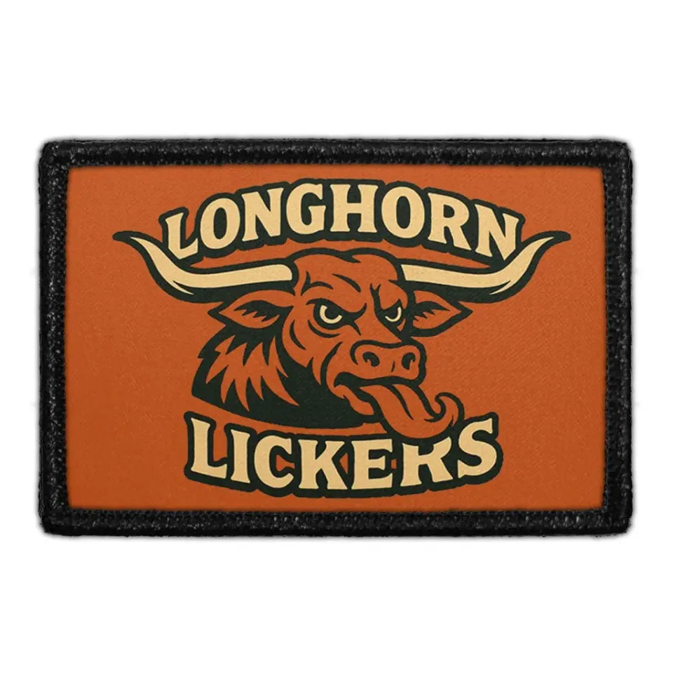 Pull Patch Longhorn Lickers patch 76x51 mm til velcro