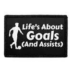 Pull Patch Lifes About Goals patch 7,6x5 cm velcro