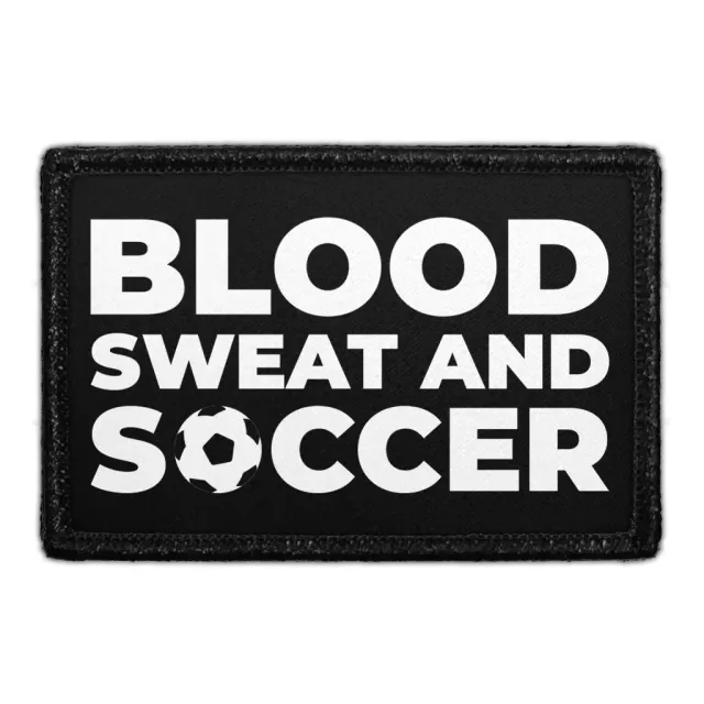 Pull Patch Blood Sweat And Soccer patch med velcro