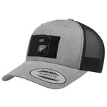 Pull Patch Trucker Curved Bill Snapback kasket heather sort mesh