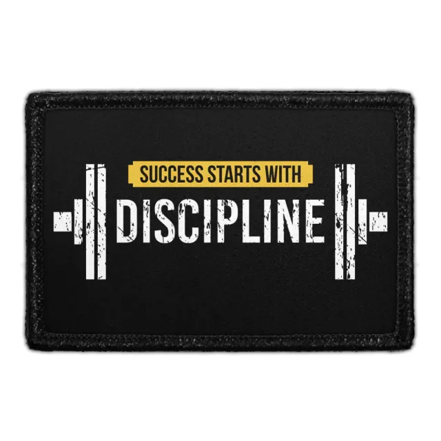 Pull Patch Success Starts With Discipline velcro patch