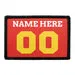 Pull Patch Customizable Jersey Red Yellow White patch 1 stk
