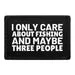 Pull Patch Only Care About Fishing Three People patch 3x2