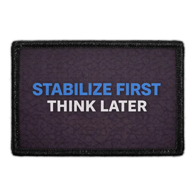Pull Patch Stabilize First Think Later patch EMS velcro