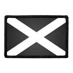 Pull Patch Scotland Flag patch sort-hvid