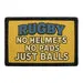 Pull Patch Rugby No Helmets patch 3x2 velcro sport