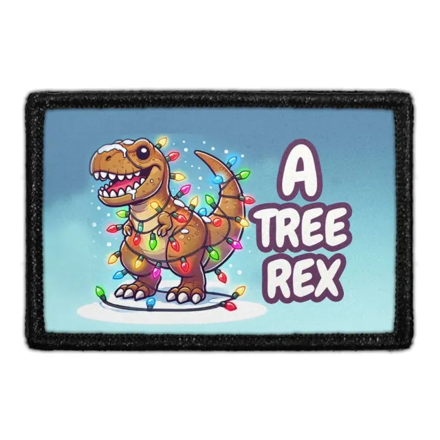 Pull Patch Tree-Rex patch med velcro juledino