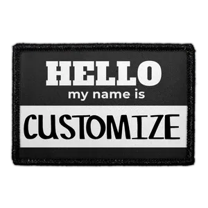 Pull Patch Hello My Name Is patch sort med navn