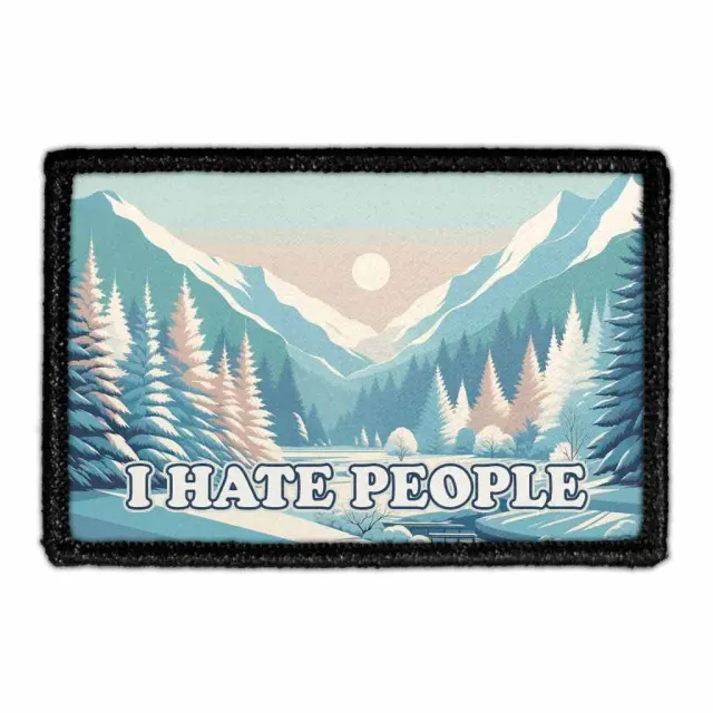 Pull Patch I Hate People Winter patch sarkastisk