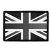 Pull Patch United Kingdom Flag patch sort hvid velcro