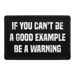 Pull Patch Be A Warning patch med velcro