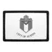 Pull Patch Austin City Flag patch sort-hvid velcro