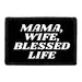 Pull Patch Mama, Wife, Blessed Life patch 7,6x5 cm velcro