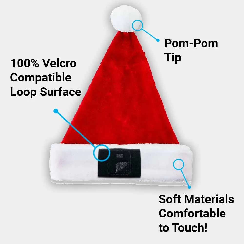 Pull Patch Santa Hat nissehue rød one size blød