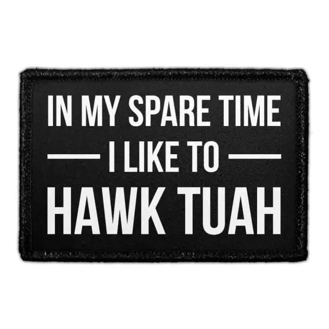 Pull Patch Hawk Tuah patch 76x51 mm velcro